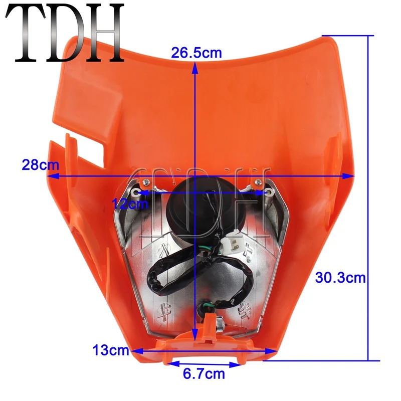 Оранжевый Универсальный наклейка на фары маска фару для 2016 2017 2018 XC SX EXC XCF SXF SMR