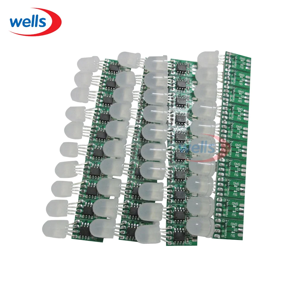 50 шт. Водонепроницаемый 12 мм WS2811 Pixel узел модуля света нет Провода адресный 5 В|12mm