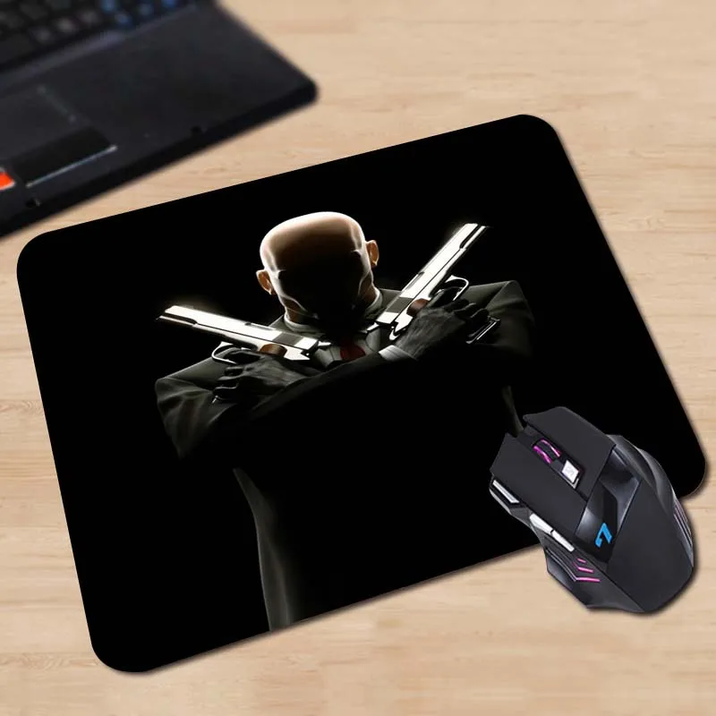 Babaite Customized Mouse Pad Hitman Agent 47 Killer Edios Black Computer Notebook Durable Rectangle Rubber Mat | Компьютеры и офис