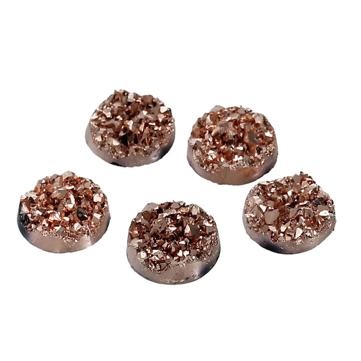 8 сезонов drusy полимерное купольное уплотнение круглый кабошон шампань 12 мм (4/8 &quot)
