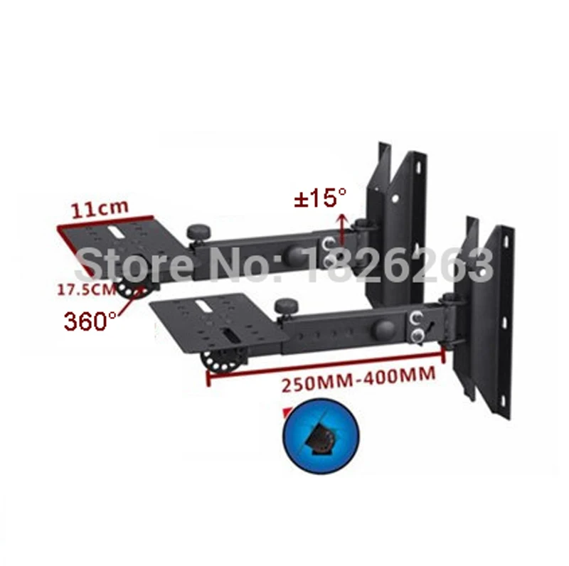 BL-WD328 Профессиональный 2 шт(1 пара) Наклонный вращающийся объемный держатель для динамика настенный держатель с металлической пластиной