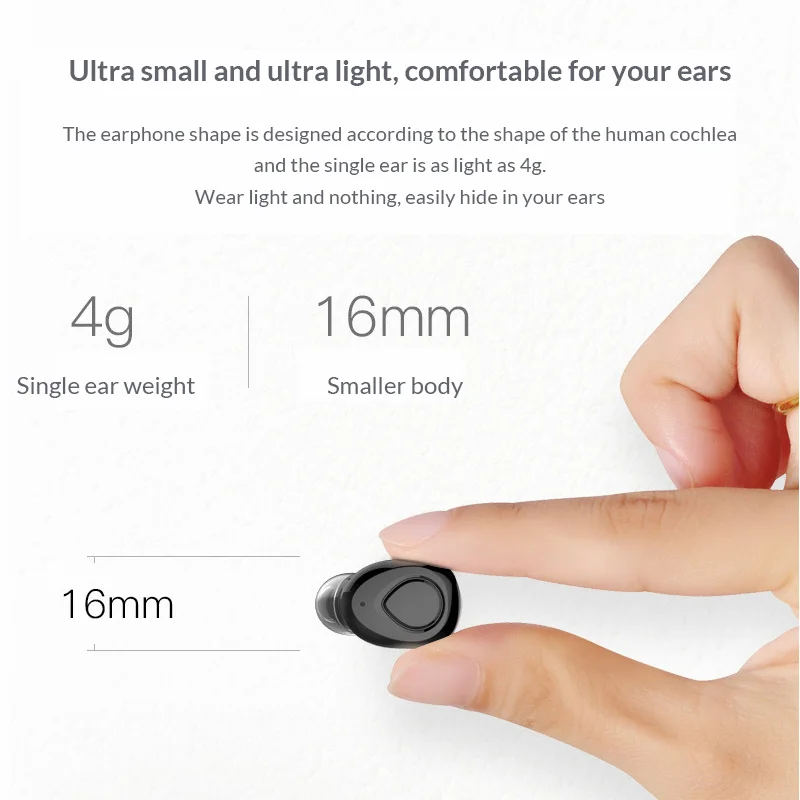 AIFFECT Mini TWS настоящие беспроводные Bluetooth наушники стерео Спортивная гарнитура с 500