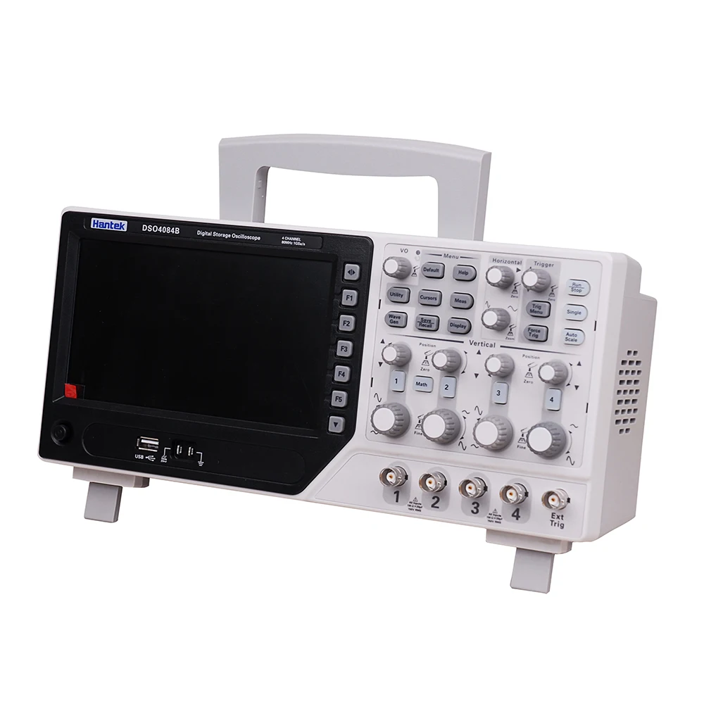 Hantek DSO4084B 80 МГц 1GS/s 4CH Осциллограф USB PC lcd EXT DVM автоматический генератор диапазона+ EXT+ DVM+ Функция автоматического диапазона DE