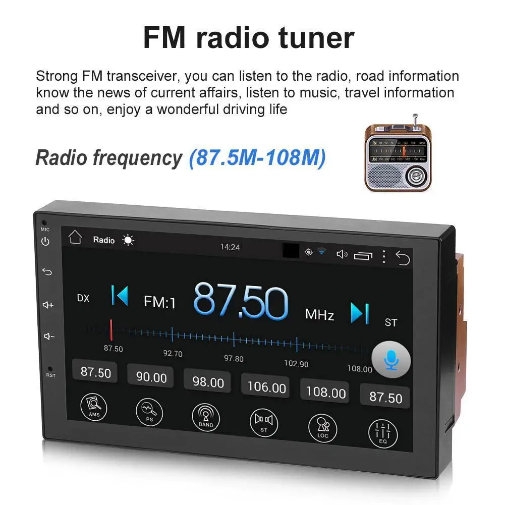 Автомагнитола 7 дюймов Android 1 MP5 4 ядра 3G Wi Fi 2DIN GPS FM передатчик|MP4 и плееры для авто| |