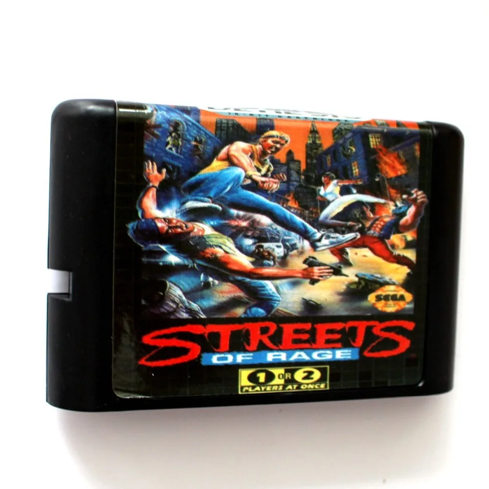 Улицы ярости 16 бит SEGA MD карточная игра для Sega игры Mega Drive Genesis|streets of rage|mega drive cardsega