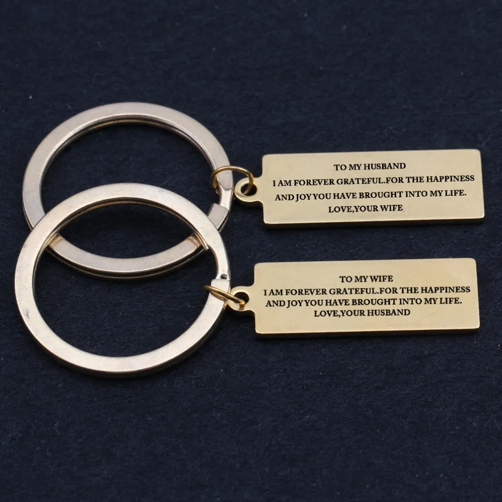2 шт брелоки для пар влюбленных брелок моей жены моего мужа Leeter подарок нее/него