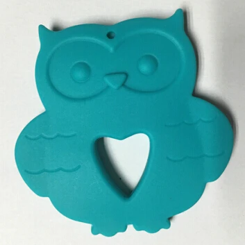 lake blue 10 шт. силиконовые с рисунком Совы BPA бесплатно DIY Jewelry аксессуары Еда Класс силиконовые детские игрушки Симпатичные Подвески Детские Прорезыватель - Цвет: lake blue