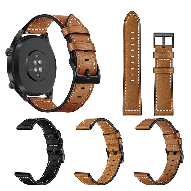Ремешок сменный из натуральной кожи для наручных часов Huawei Watch GT Honor Magic 22 мм 5 8 0