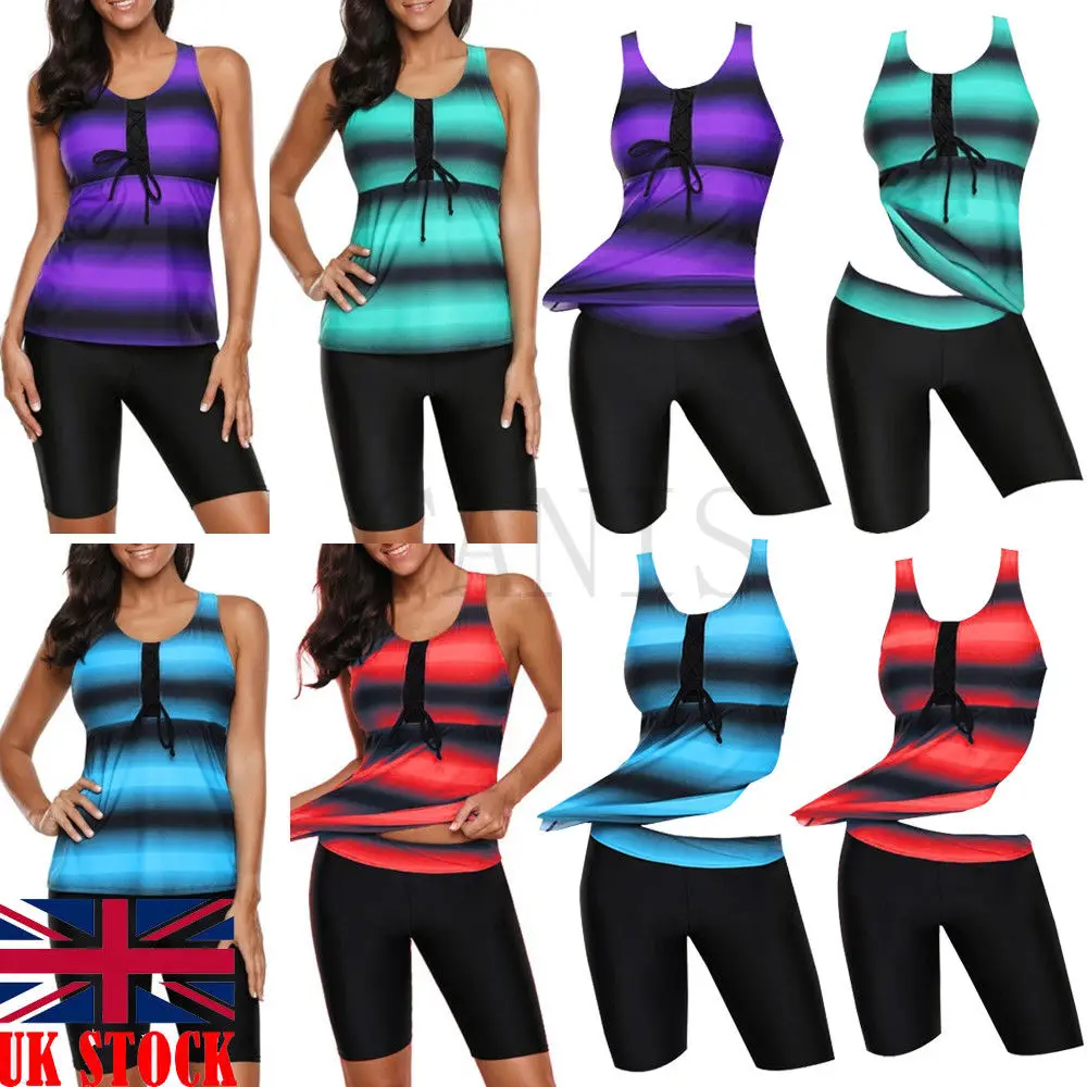 Лидер продаж Женский раздельный купальник Танкини размера плюс 4XL с пуш апом