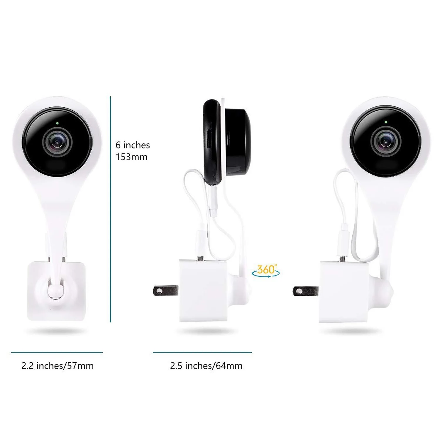 Регулируемая настенная розетка Gosear на 360 градусов держатель подставка с USB