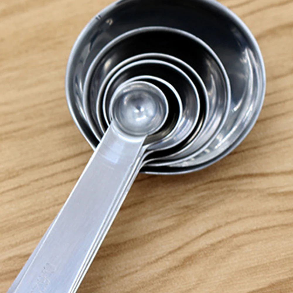 6 шт. измерительный выпечка из нержавеющей стали ложки кухонные чашки чайные