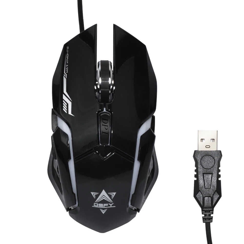 DeepFox проводной светодиодный мультимедийный Эргономичный Usb игровая клавиатура мышь комбинированная подсветка 2400 dpi оптическая геймерская мышь наборы