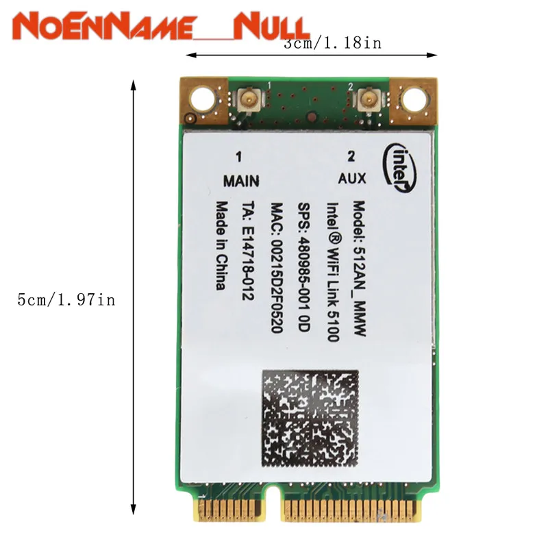 Сетевая карта WI-FI Адаптер 2,4/Wi-Fi 5 ГГц 300 м Mini PCI-E плата Wireless WLAN Card для получения ссылки Intel 5100 WI-FI 512AN_MMW дропшиппинг