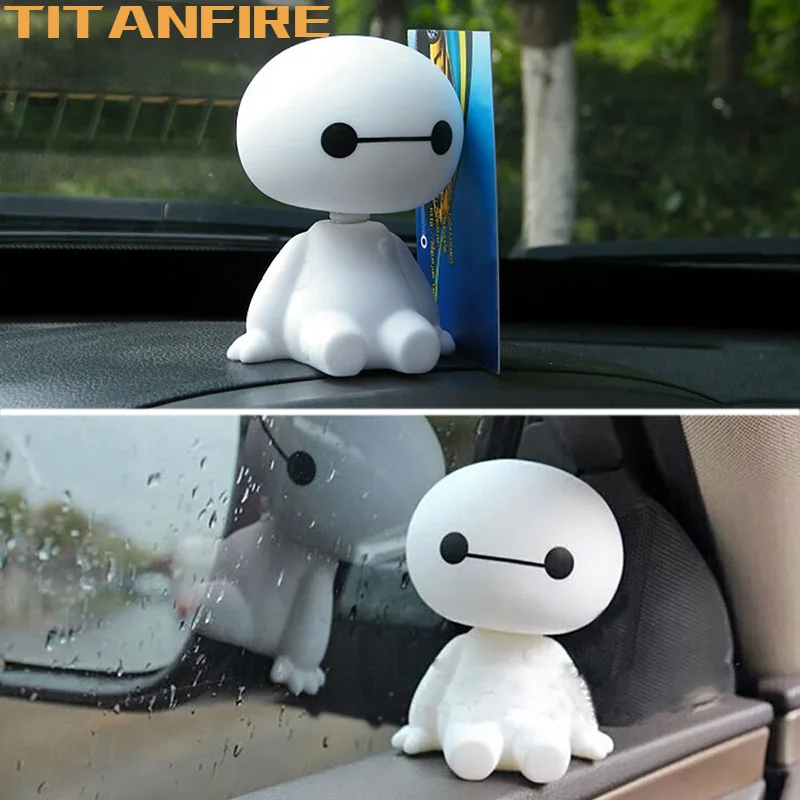 TF30 мультфильм пластиковый робот Baymax качающаяся голова фигурка автомобиля украшения авто украшения интерьера герой кукла игрушка орнамент аксессуары