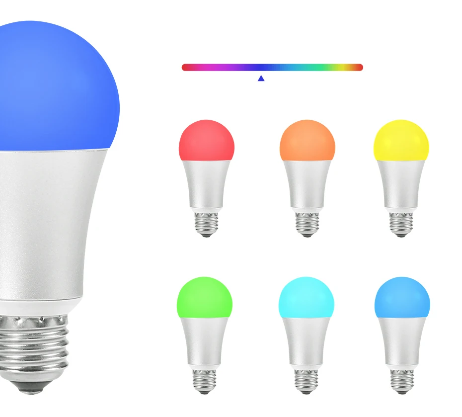 FUNRY Smart Lamp Bulb Dimmable 16 Million RBG Color LED Ambiance Night Light with Timer Mode Smartphone Voice Control |