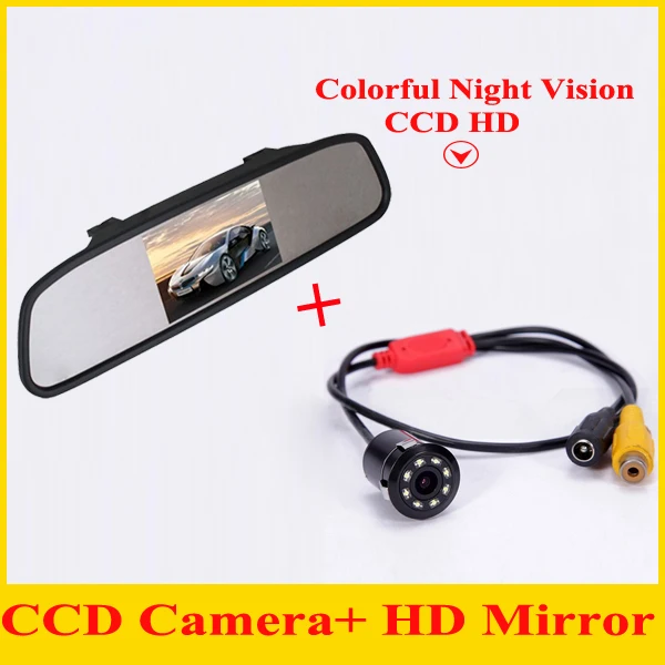 Распродажа! 4 3 дюймовый TFT ЖК дисплей цветной экран заднего вида автомобиля DVD VCR