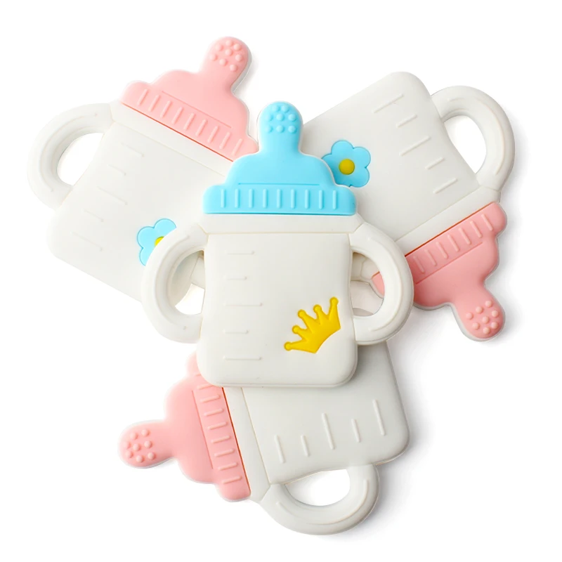 1 шт. детский силиконовый Прорезыватель для зубов в форме бутылки кормления | Мать