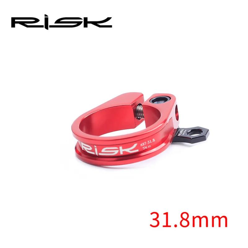 red 31.8mm 31,8/34,9 мм, 3 цвета, алюминиевый Подседельный штырь для горного велосипеда, ультралегкий замок, подседельный штырь для велосипеда, подседельный штырь для велосипеда - Цвет: red 31.8mm