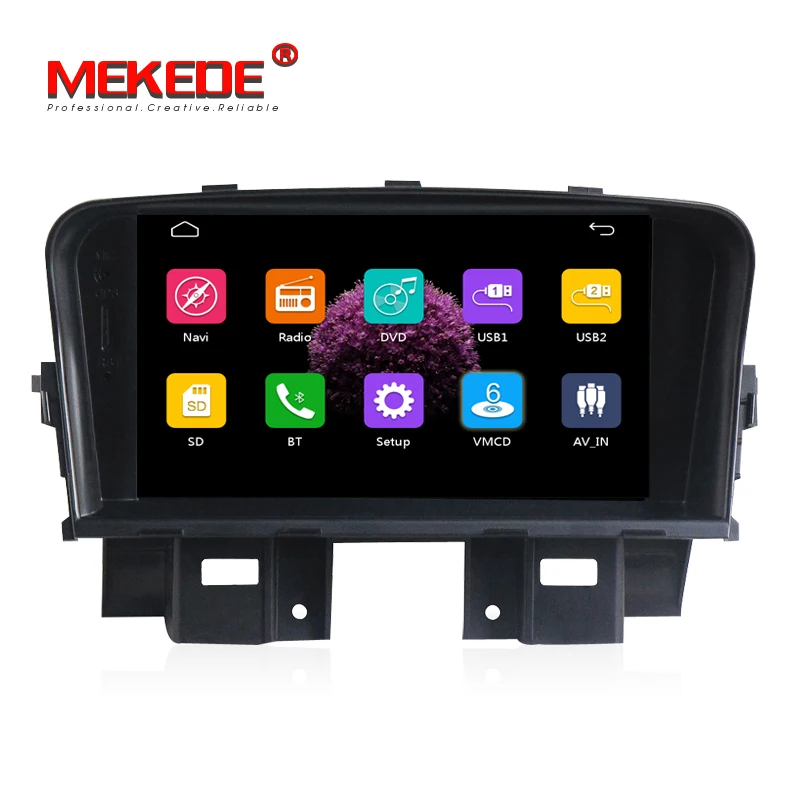 MEKEDE 7 дюймовый емкостный экран 2din автомобильный dvd плеер для chevrolet cruze 2008 2012 Радио