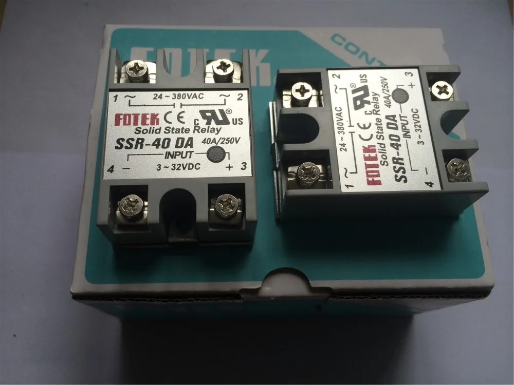 10 шт./лот твердотельное реле SSR 40DA 40A /250V 3 32VDC/24 380VAC|relay panel|shipping sealed lead acid batteriesshipping fuel