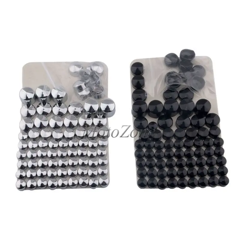 

Запчасти для мотоциклетных аксессуаров, колпачки для болтов, колпачки, совместимые с Harley Dyna Twin Cam 1991-2013 Black/Chrome