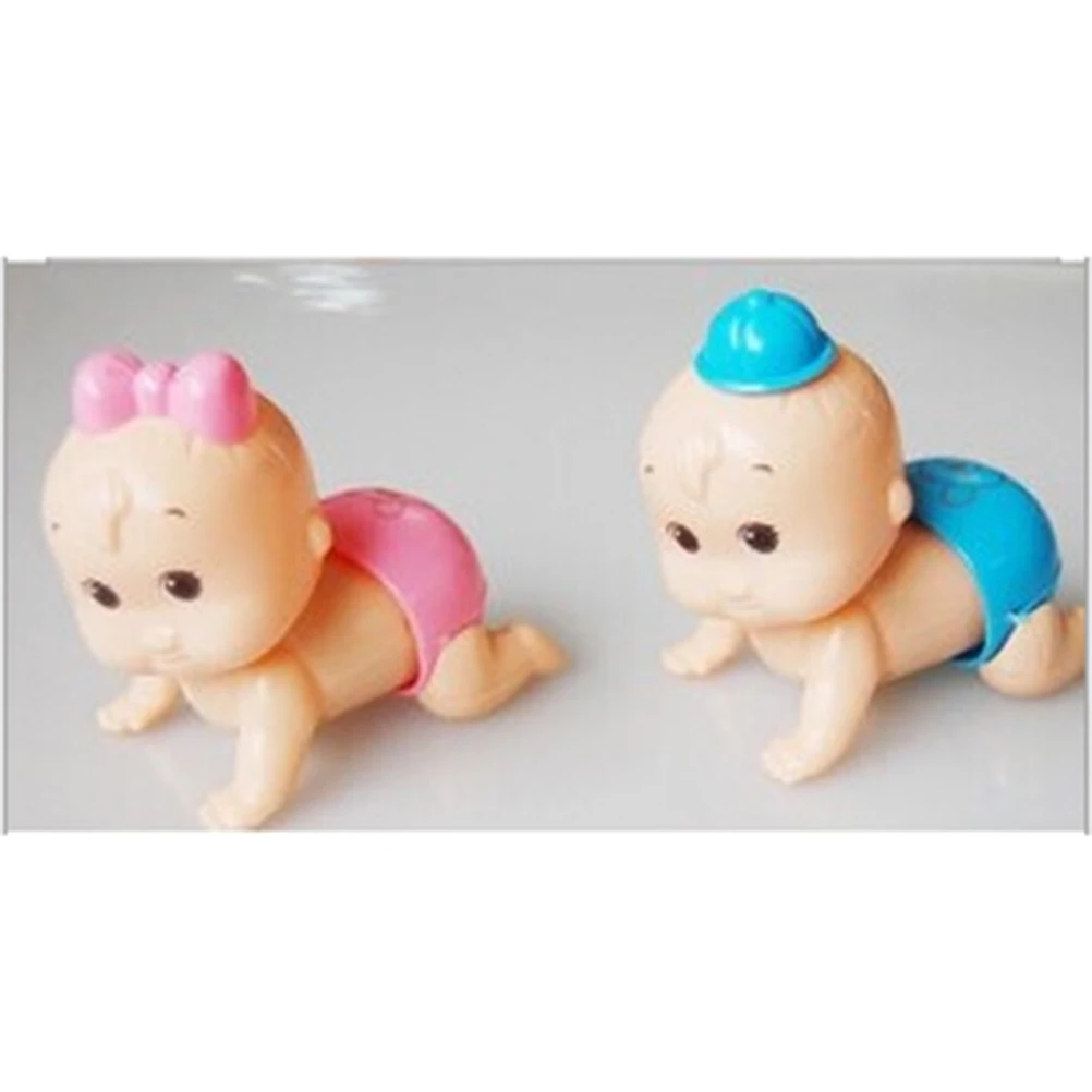 

Wind-up Baby Toys Mini Baby Shape Clockwork Spring Toy Kids Fun Newborn Early Educational Lovely brinquedos Random Color
