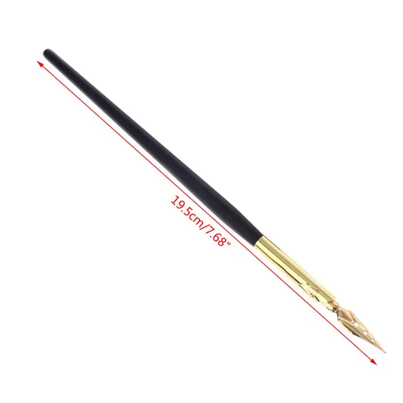 

Calligraphy Drawing Dip Ink Nib Pen Set Signature Writing Antique Elegant Gifts