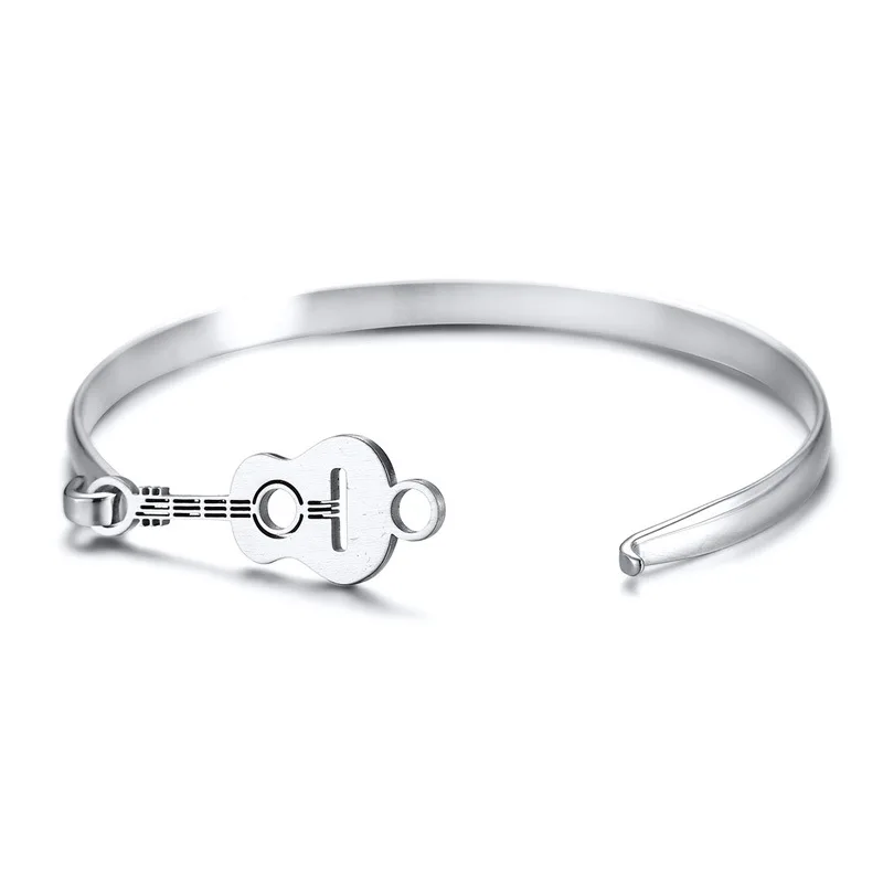 Женский браслет для женщин Простой из нержавеющей стали цвет под серебро мужские