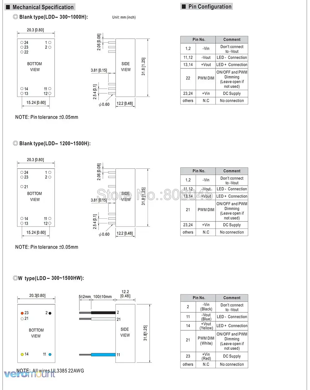 Meanwell LDD-350H LDD-500H LDD-600H LDD-700H LDD-1000H dc-dc источники постоянного тока шаг вниз светодиодный драйвер светодиодный Coverter