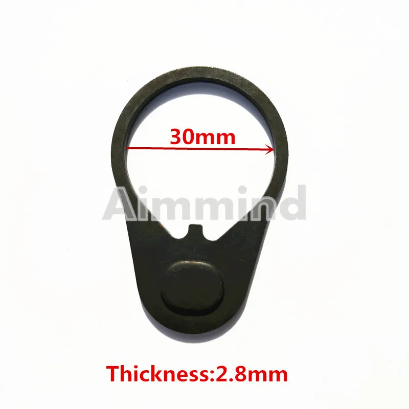 Охотничья кнопка QD Quick Detach Universal Single Point End Plate Loop Sling Swivel Adapter Mount для AR15 M4 M16