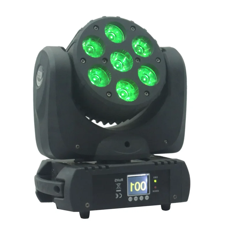 Мини sharpy концертный ночной клуб 7*15 Вт RGBW 4 в 1 Сильный луч led сценический