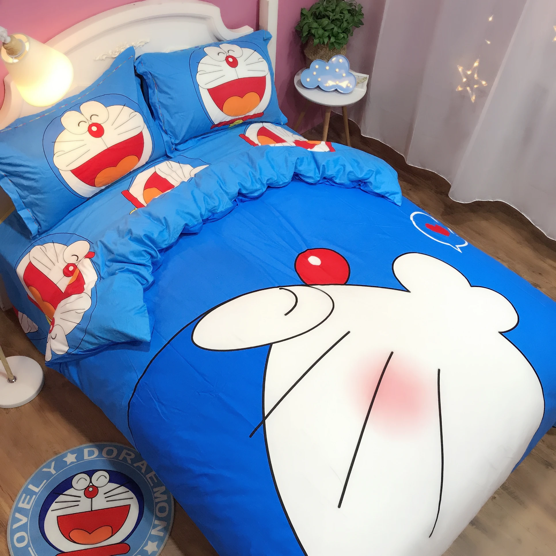 Мультяшный Кот 3d набор постельных принадлежностей для дома Doraemon детская спальня