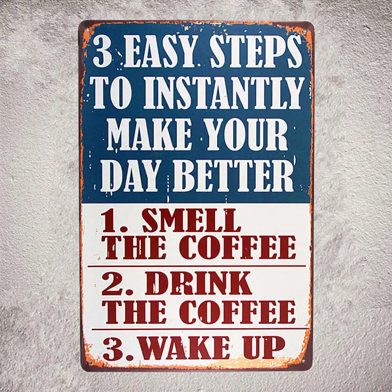 Меню кофе винтажные металлические жестяные знаки яйцо хот дог для хамбурга