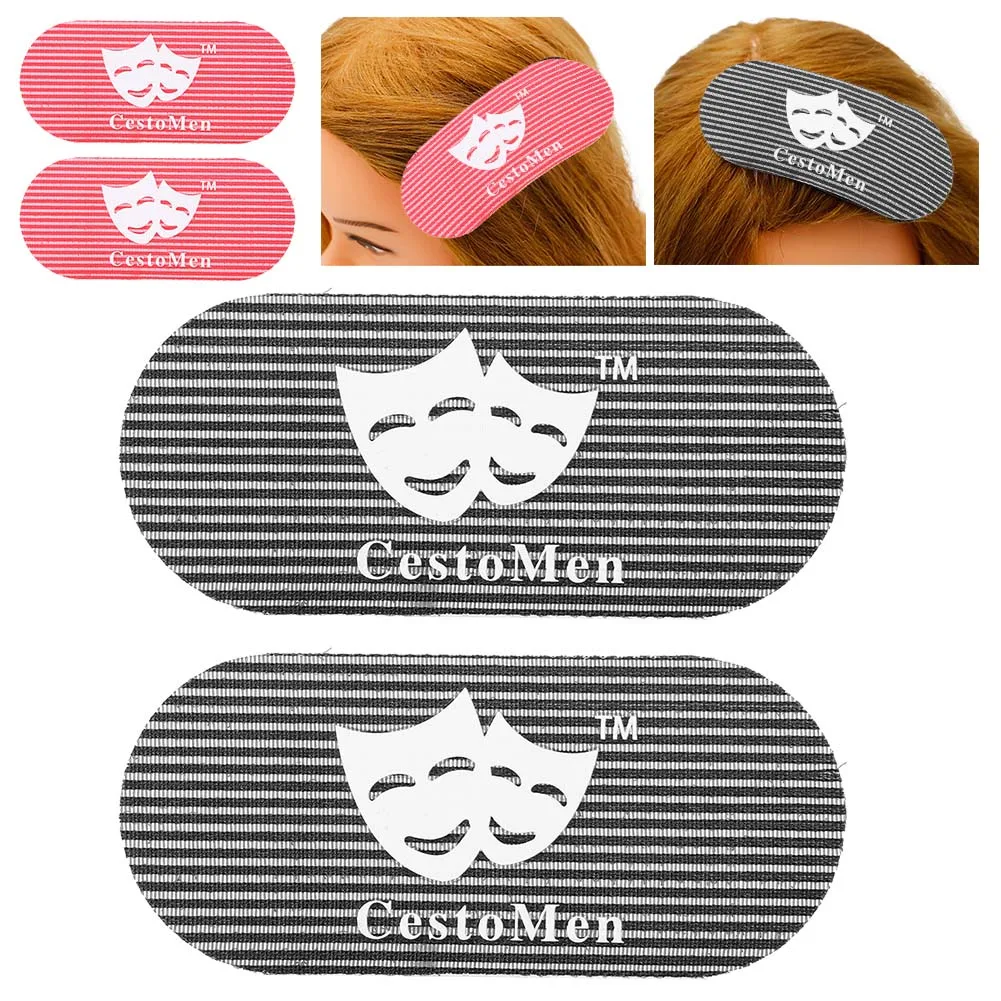 Retro Carving Magic Hair Tattoo Sticker Pad Hairdressing Hair Gripper Styling Fringe Sticker Oil Head Oil Head Tattoo Supplies