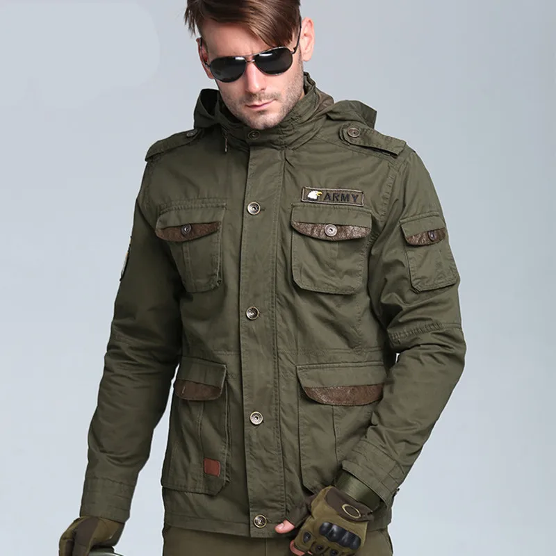 Мужская тактическая ветровка M65 повседневная Водонепроницаемая летная куртка