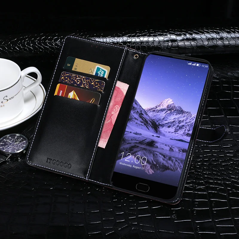 Чехол для Leagoo чехол Kiicaa Mix 5 &quotкрокодиловая кожа флип кожаный Capa деловая сумка