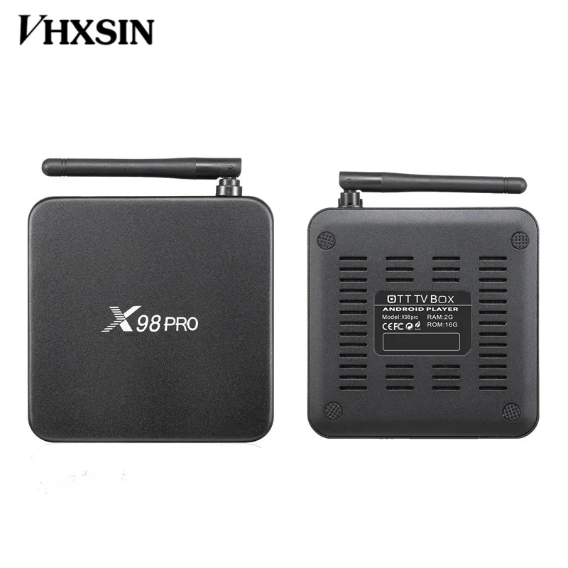VHXSIN 10PCS/LOT X98 PRO Smart TV Box 3GB 32GB Android 7.1 Amlogic S912 Octa Core 2.4G/5GHz | Электроника