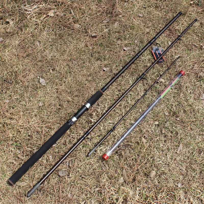 3.3m-3.6m Feeder Rod 3 Section Carbon Fiber Lure Fishing Rod Spinning With Spare 3 tips Distance Throwing Rod GAN062
