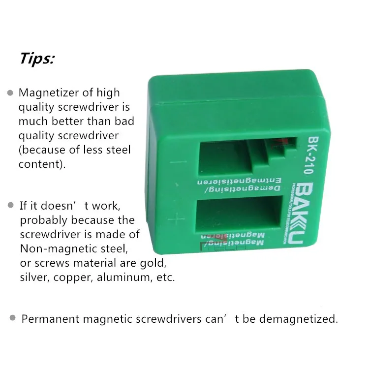 Магнитный размагничиватель BAKU размагничивающий инструмент для электрической