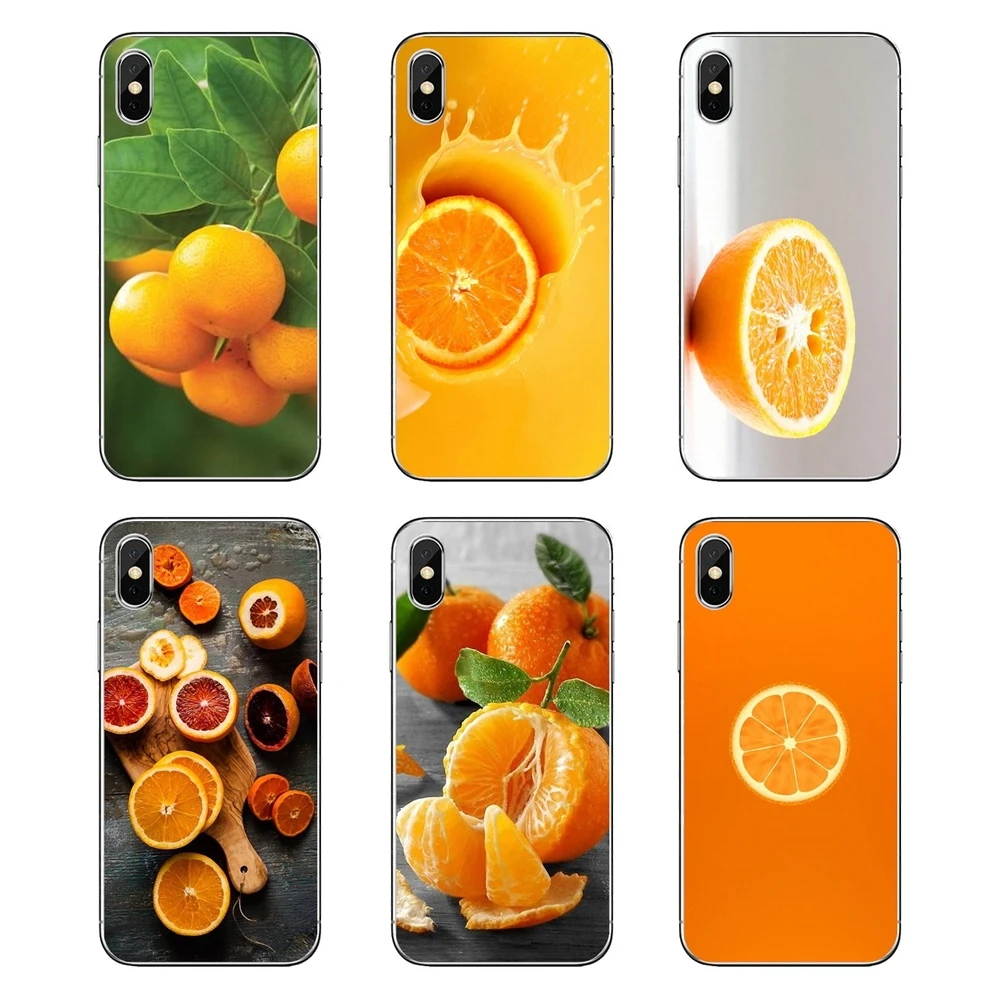 For Huawei Honor 8 8C 8X 9 10 7A 7C Mate 20 Lite Pro P Smart Plus Benefits Fresh Citrus Orange Fruit Pattern Soft Cases Cover |