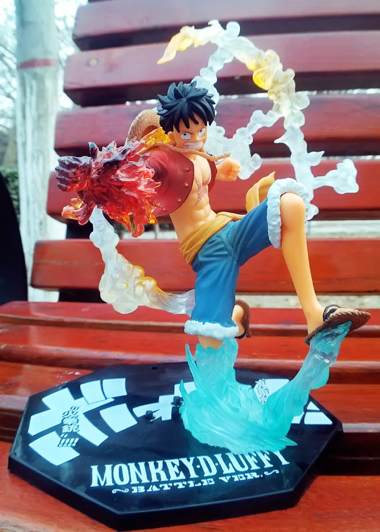 Аниме One Piece Monkey D Luffy Gomu no Red Hawk Боевая версия ПВХ фигурка куклы игрушки|toy armchair|doll