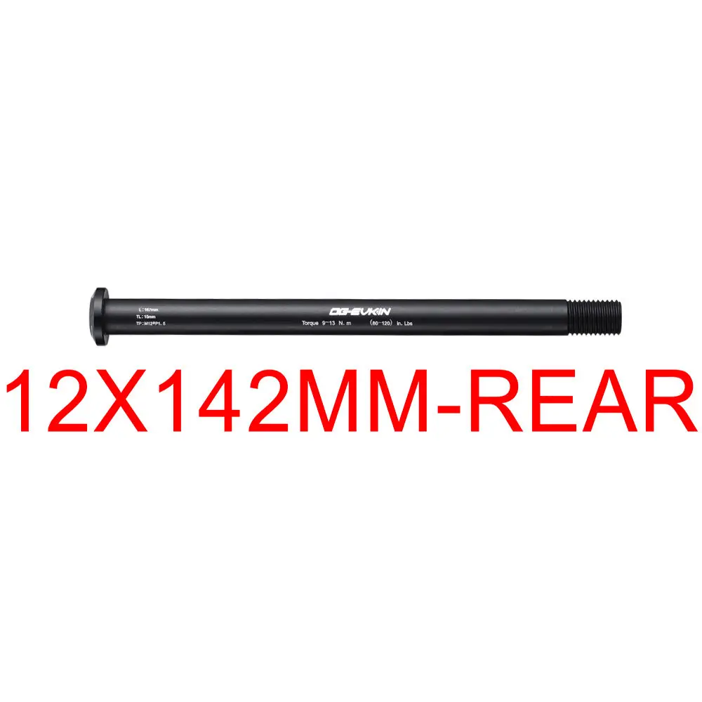 12x142mm-Rear OG-EVKIN QR-002 дорожный дисковый тормоз быстроразъемный M12* P1.5 через ось 12x142 мм задний/12x100 мм передний велосипедный Шпажки для дорожного диска QR - Цвет: 12x142mm-Rear