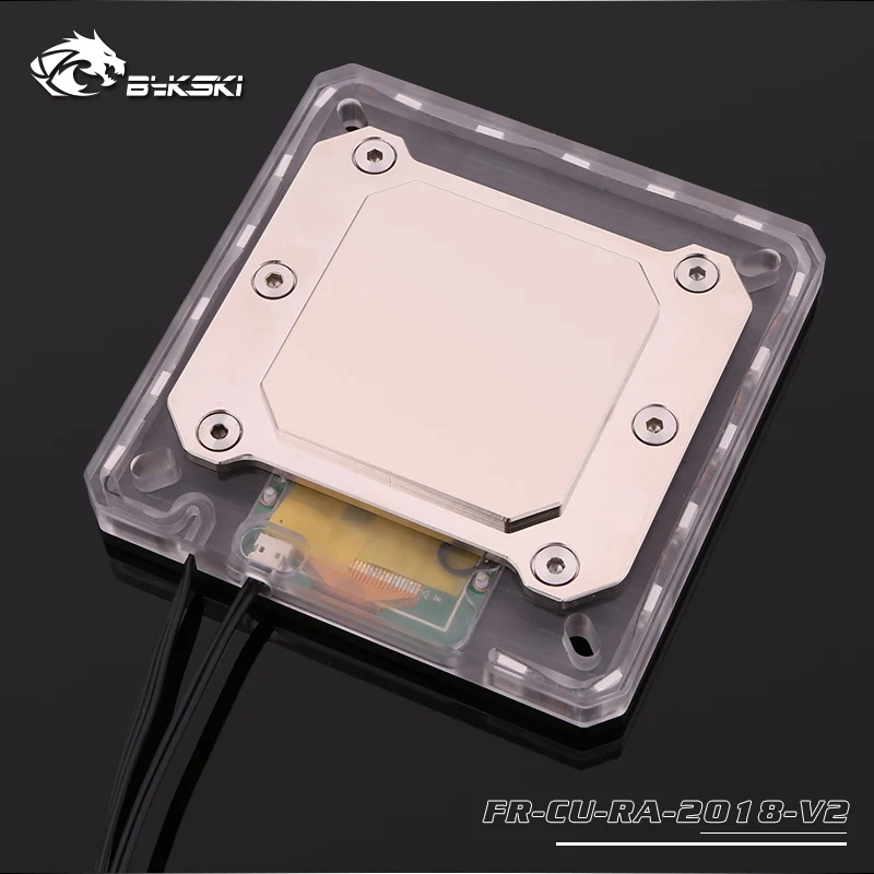 BYKSKI cpu водоблок для Intel LGA 2011 2066 1366 1156 1155 1151 1150. Медь блок. P/N: FR-CU-RA-2018-V2 | Компьютеры и
