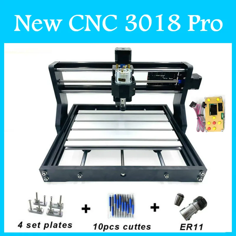 CNC 3018 с ER11 Diy мини лазерный гравировальный станок с ЧПУ 3 оси пластик акрил Pcb ПВХ фрезерный станок дерево маршрутизатор наборы