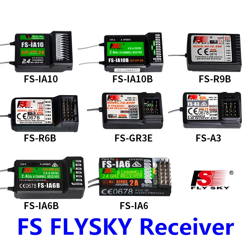 

FSFlysky Receiver FS-GR3E FS-A6 FS-R6B FS-X6B FS-iA6 FS-BS6 FS-A8S FS-R9B FS-iA10 FS-iA10B RC Receptor for Flysky Transmitter