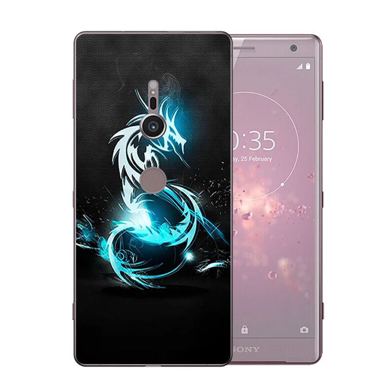 5 7 дюймов для sony Xperia XZ2 мягкий чехол телефона TPU H8216 H8266 H8296 вулканический узор XZ 2