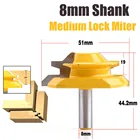 Фреза с хвостовиком 8 мм, 45 градусов, до 34 дюйма