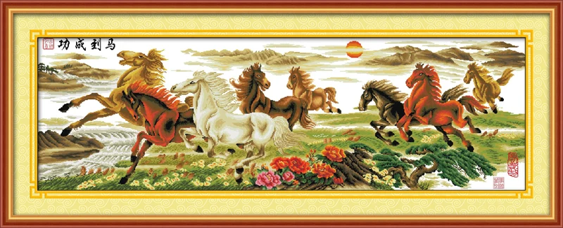 

Wishing you every success(1) cross stitch kit animal Aida count 18ct 14ct 11ct print embroidery DIY handmade needlework supply