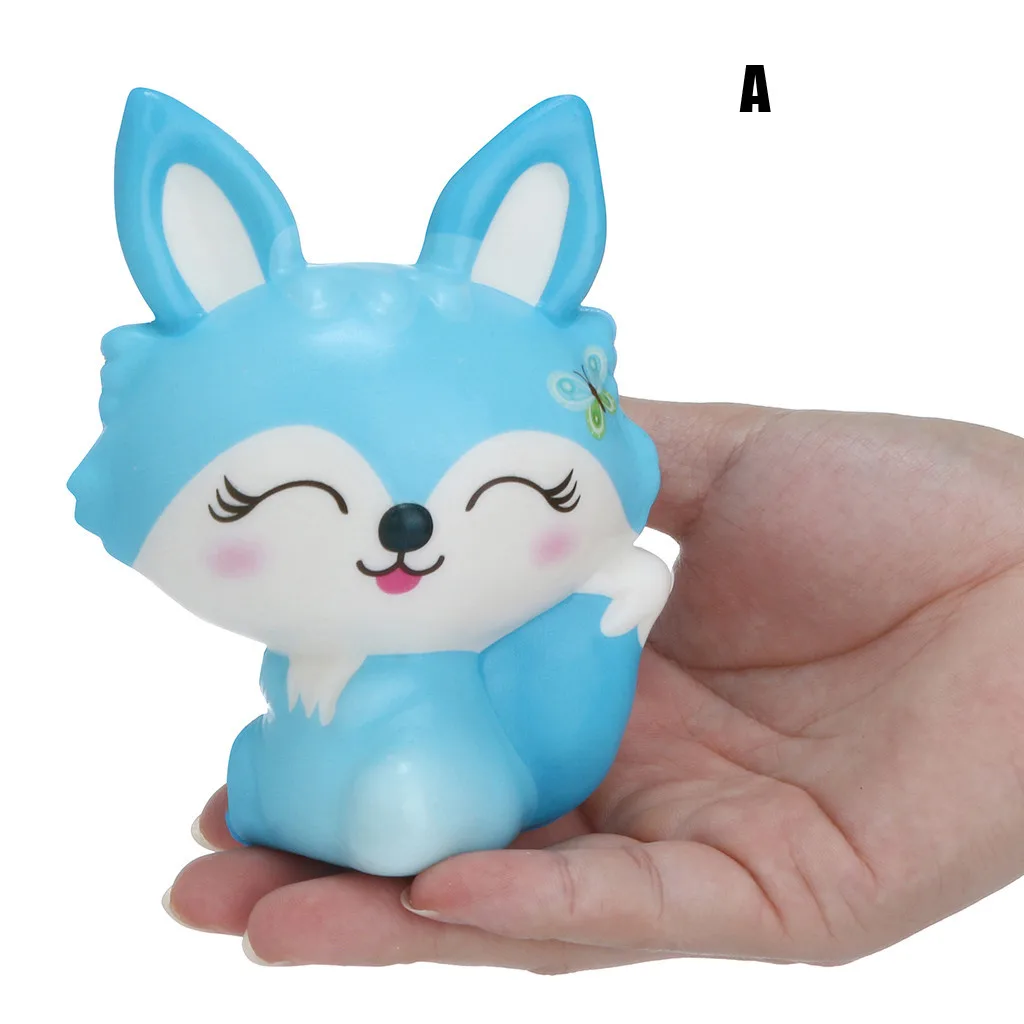 Squishies новинка игрушки Kawaii лиса медленно поднимающийся крем Ароматические игрушки для снятия стресса Подарки Забавные игрушки juguetes antiestres# S20