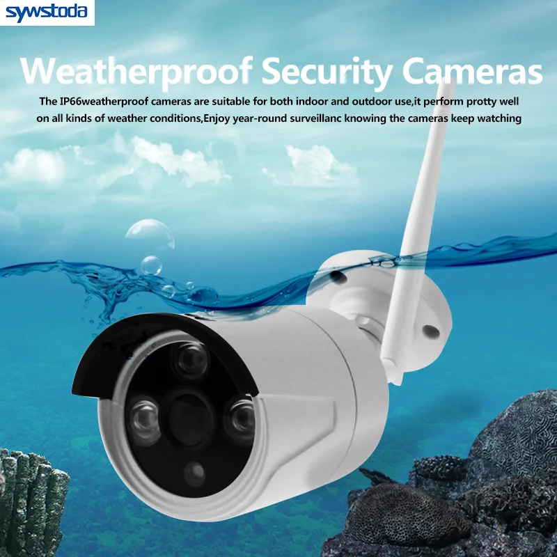 HD 960P 4CH Wifi CCTV System Wireless NVR Kit 2PCS Indoor Outdoor Security IP Camera Video Surveillance Set | Безопасность и